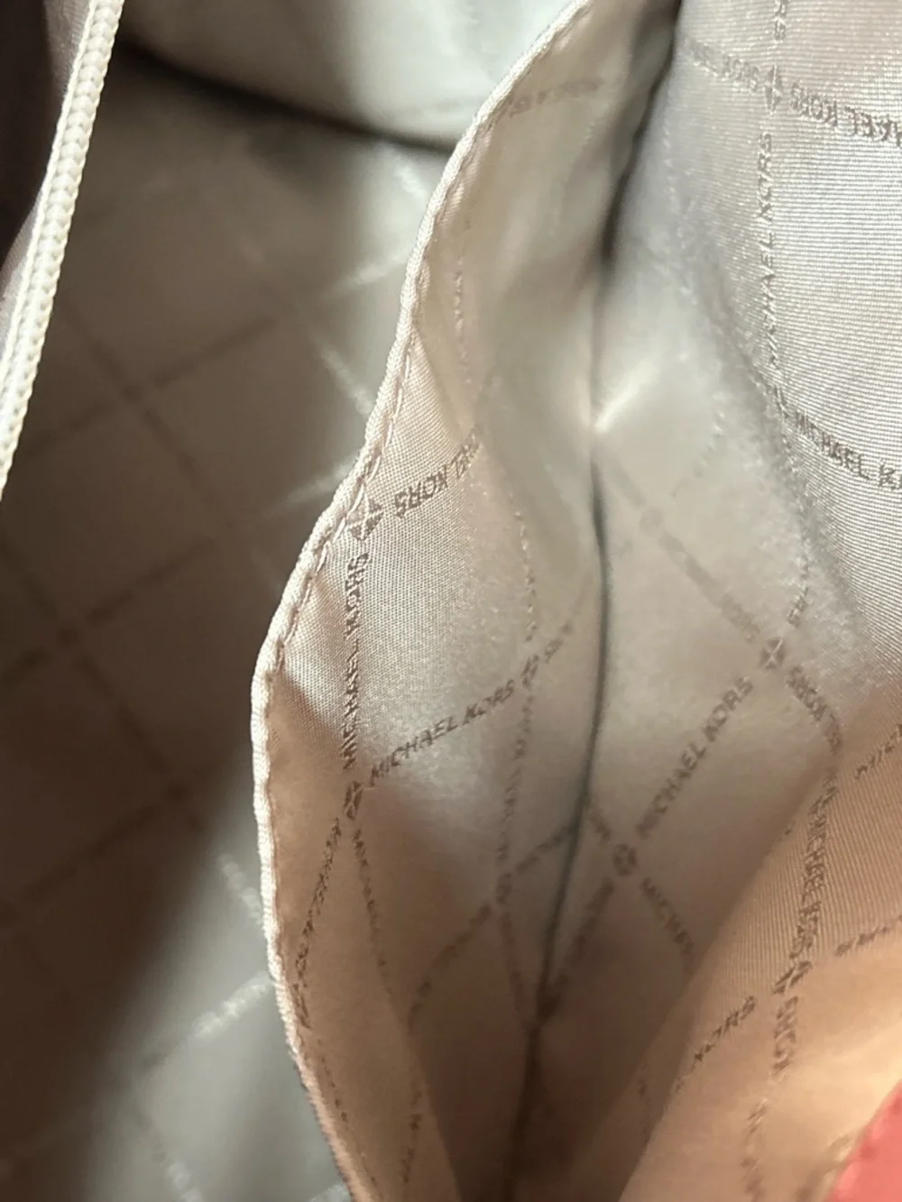 Michael Kors Rose Pink Leather Satchel with Gold-Tone Charm Approx. 12 x 10 x 6 - Picture 7 of 15